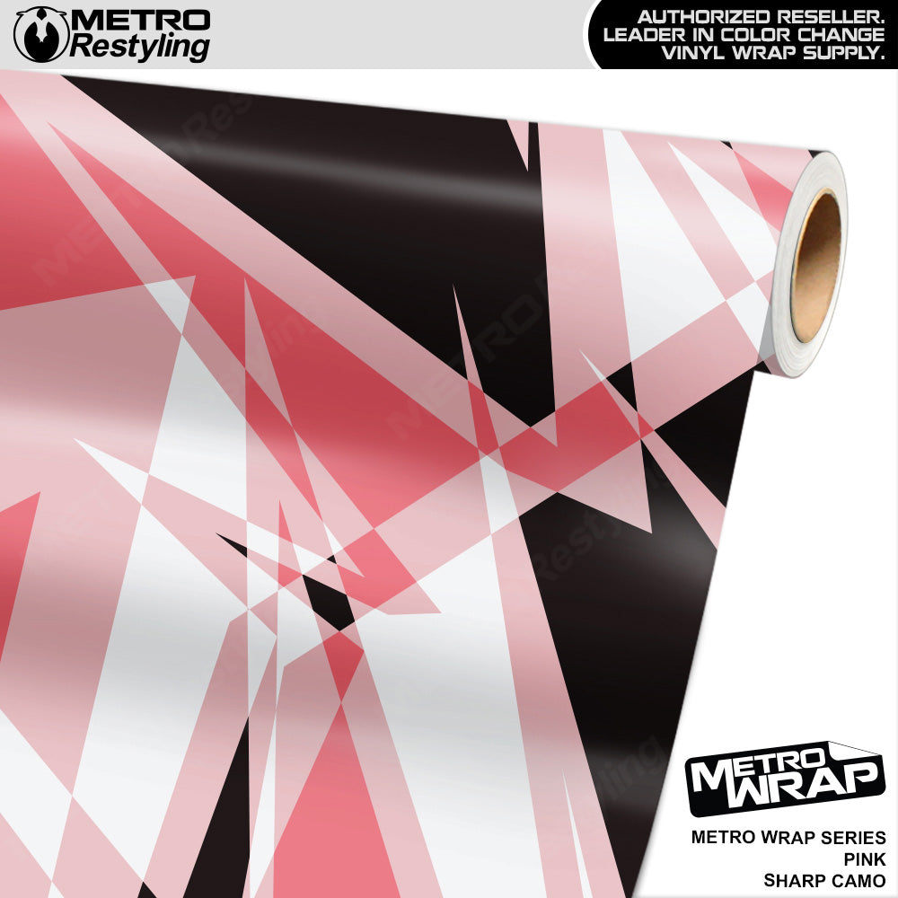 Metro Wrap Sharp Pink Camouflage Vinyl Film