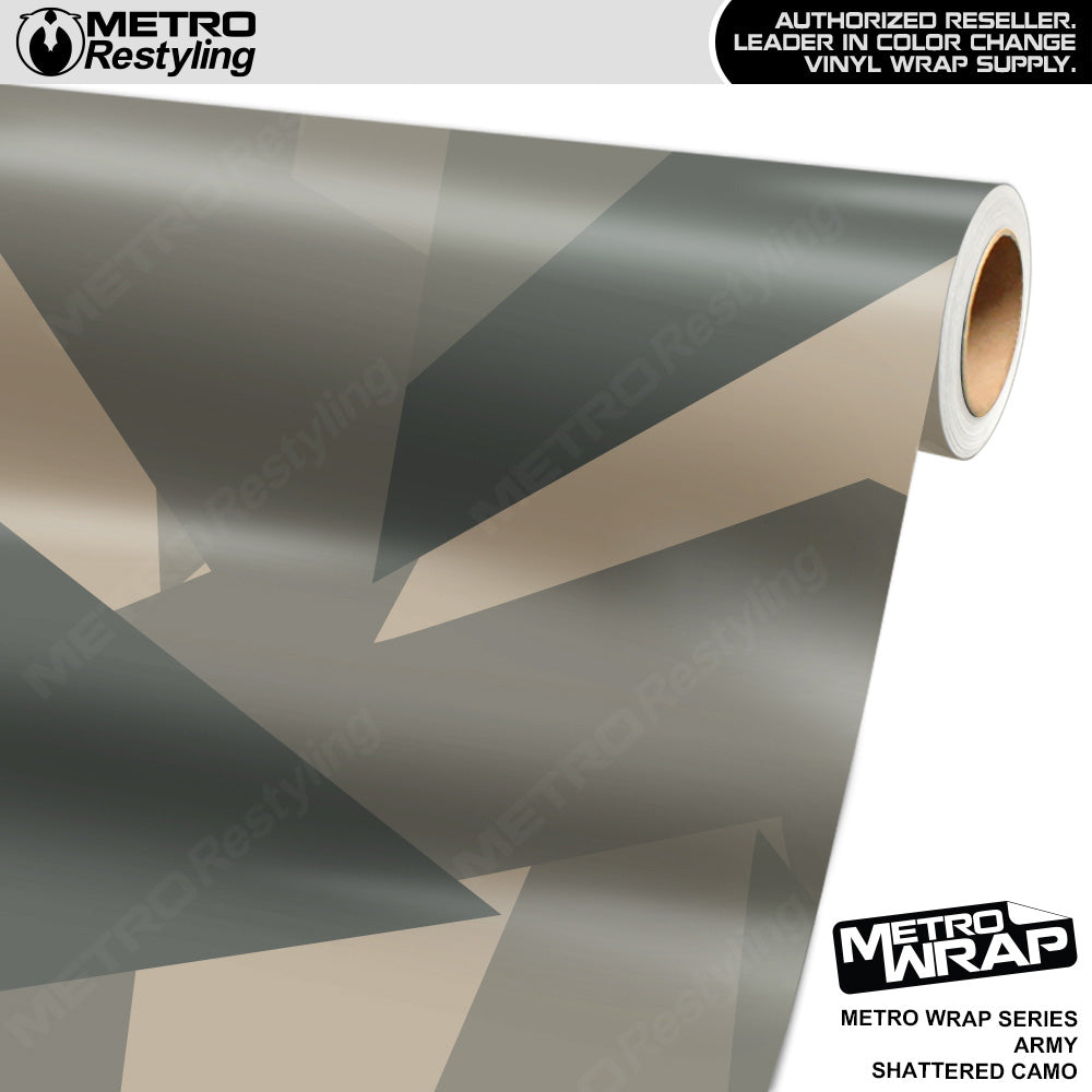 Metro Wrap Shattered Army Camouflage Vinyl Film