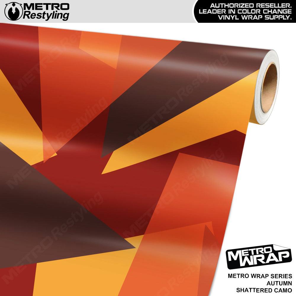 Metro Wrap Shattered Autumn Camouflage Vinyl Film