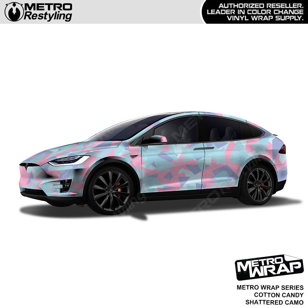 Metro Wrap Shattered Cotton Candy Camouflage Vinyl Film