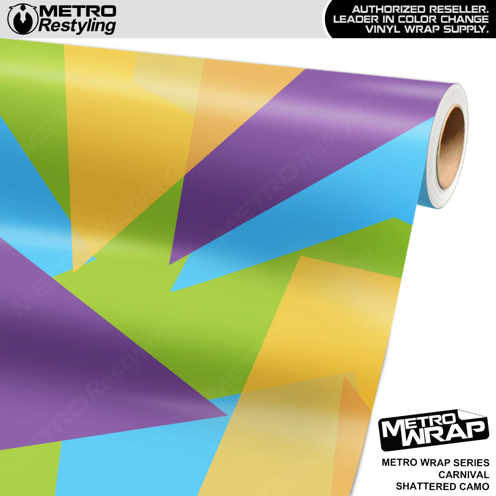 Metro Wrap Shattered Carnival Camouflage Vinyl Film