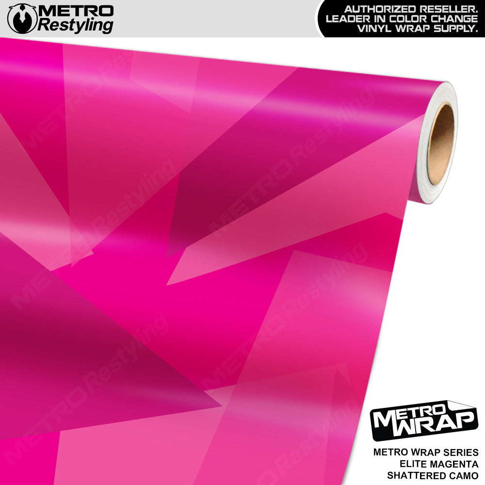 Metro Wrap Shattered Elite Magenta Camouflage Vinyl Film