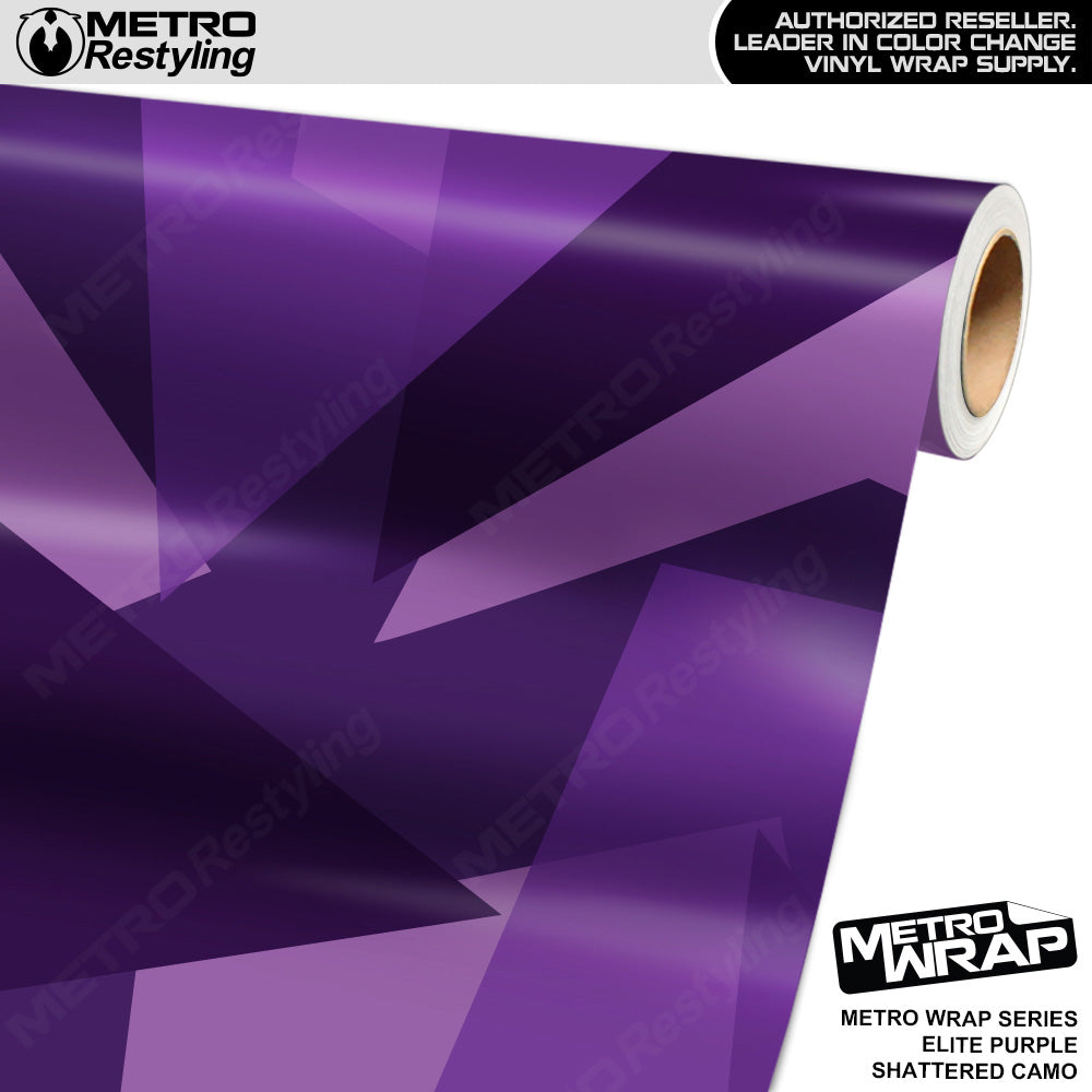 Metro Wrap Shattered Elite Purple Camouflage Vinyl Film
