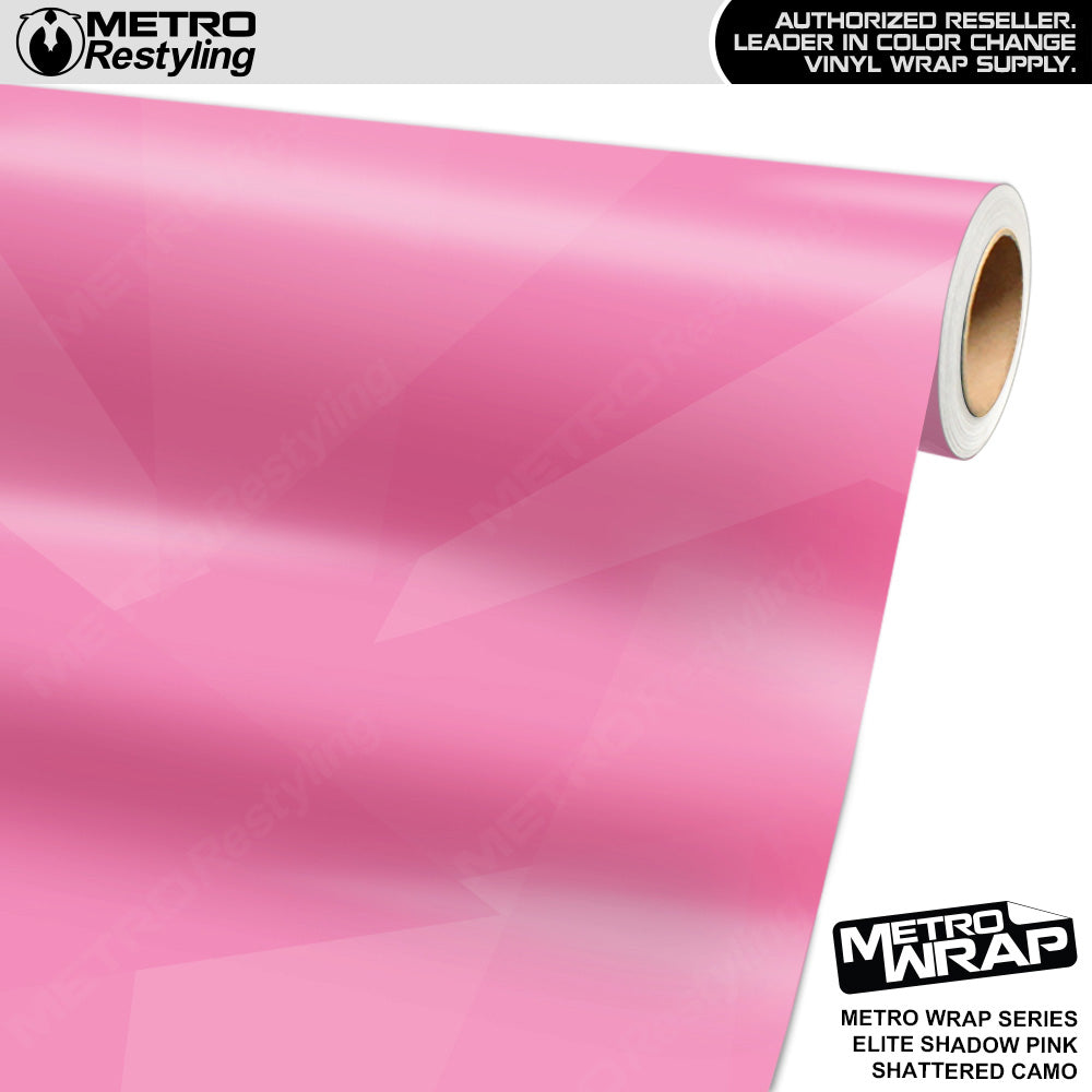 Metro Wrap Shattered Elite Shadow Pink Camouflage Vinyl Film