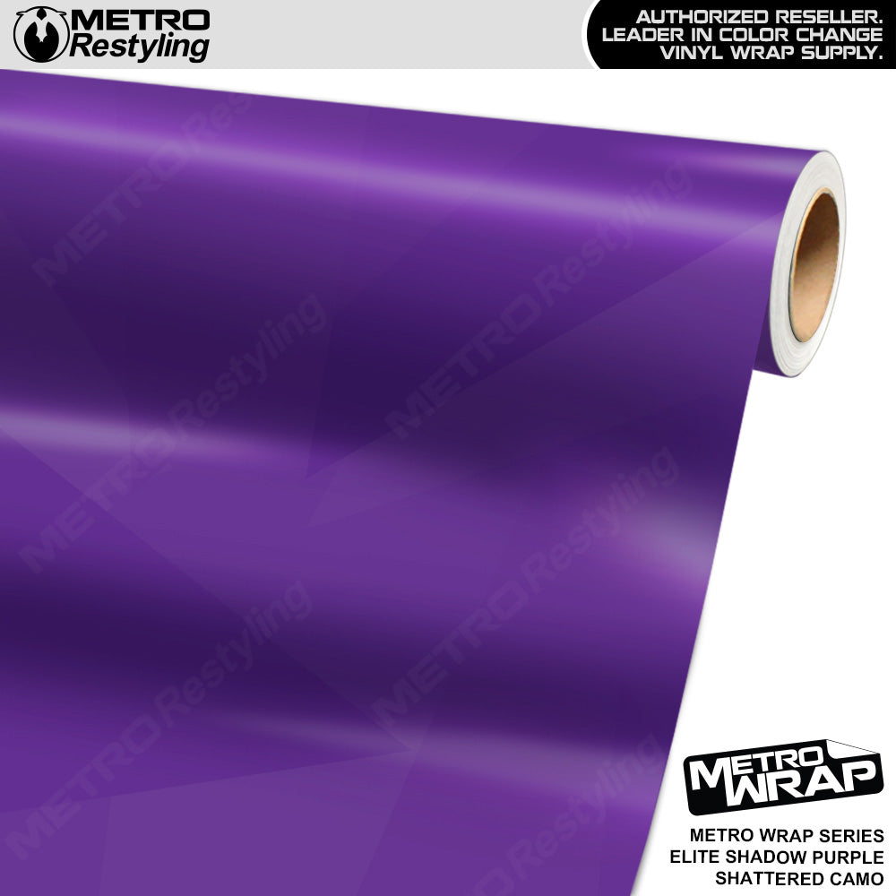 Metro Wrap Shattered Elite Shadow Purple Camouflage Vinyl Film