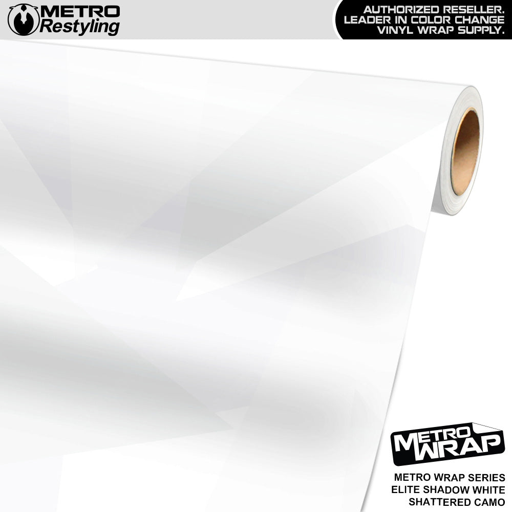 Metro Wrap Shattered Elite Shadow White Camouflage Vinyl Film