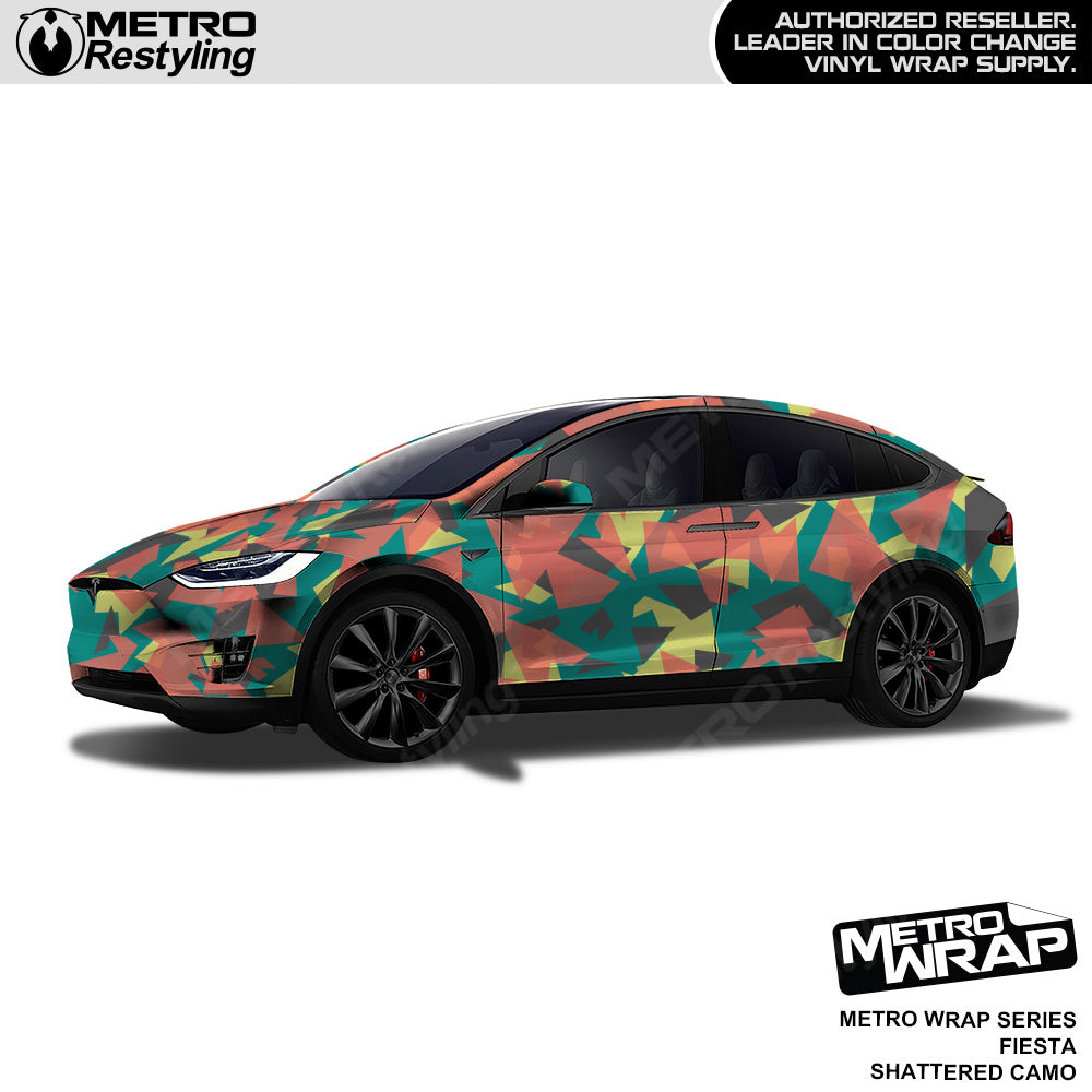 Metro Wrap Shattered Fiesta Camouflage Vinyl Film