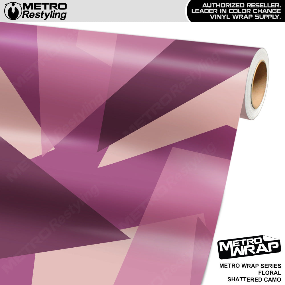 Metro Wrap Shattered Floral Camouflage Vinyl Film