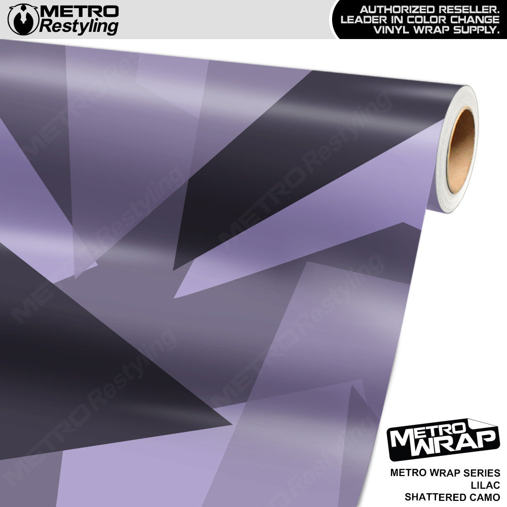 Metro Wrap Shattered Lilac Camouflage Vinyl Film