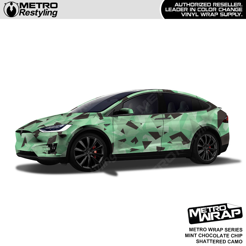 Metro Wrap Shattered Mint Chocolate Chip Camouflage Vinyl Film