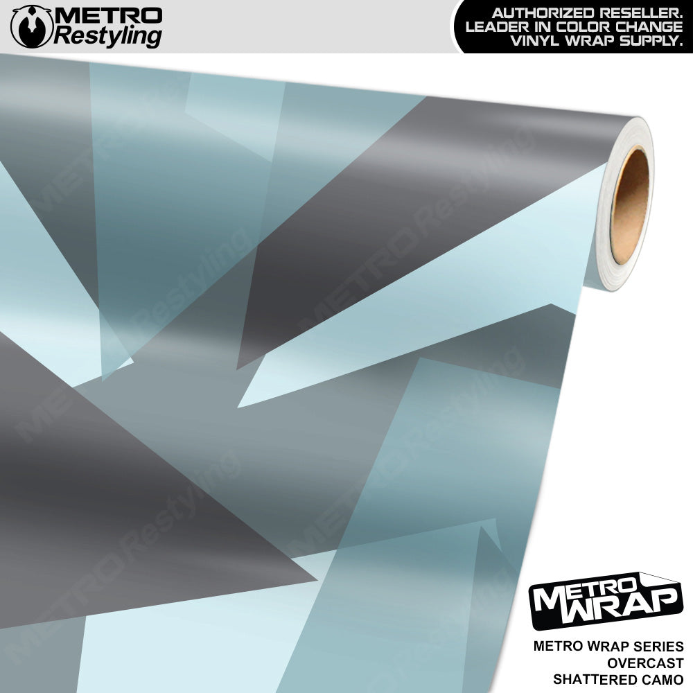 Metro Wrap Shattered Overcast Camouflage Vinyl Film