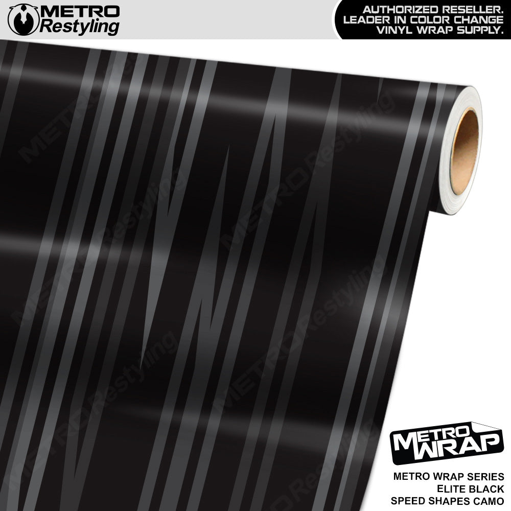 Metro Wrap Speed Shapes Elite Black Vinyl Film