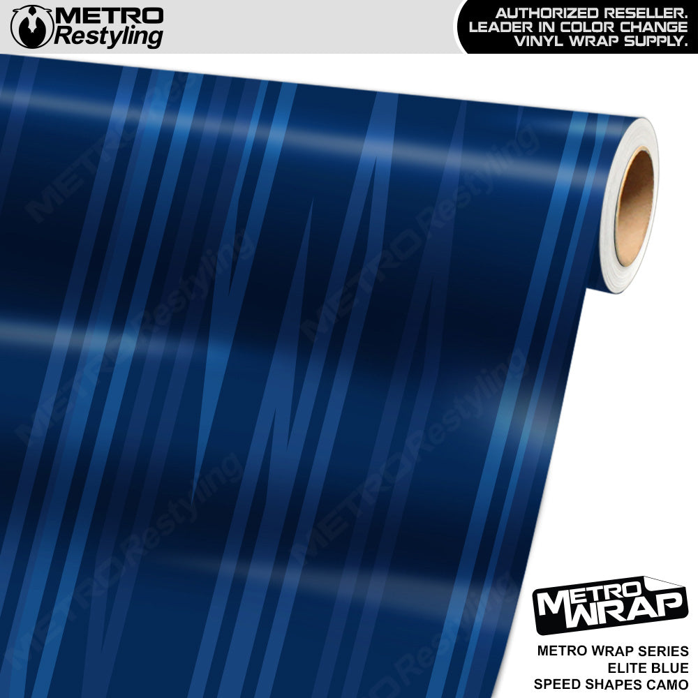 Metro Wrap Speed Shapes Elite Blue Vinyl Film