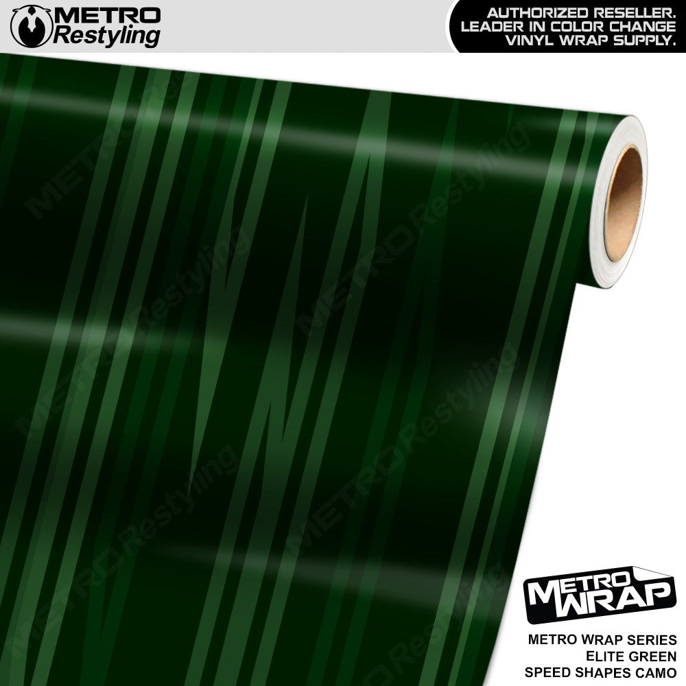 Metro Wrap Speed Shapes Elite Green Vinyl Film