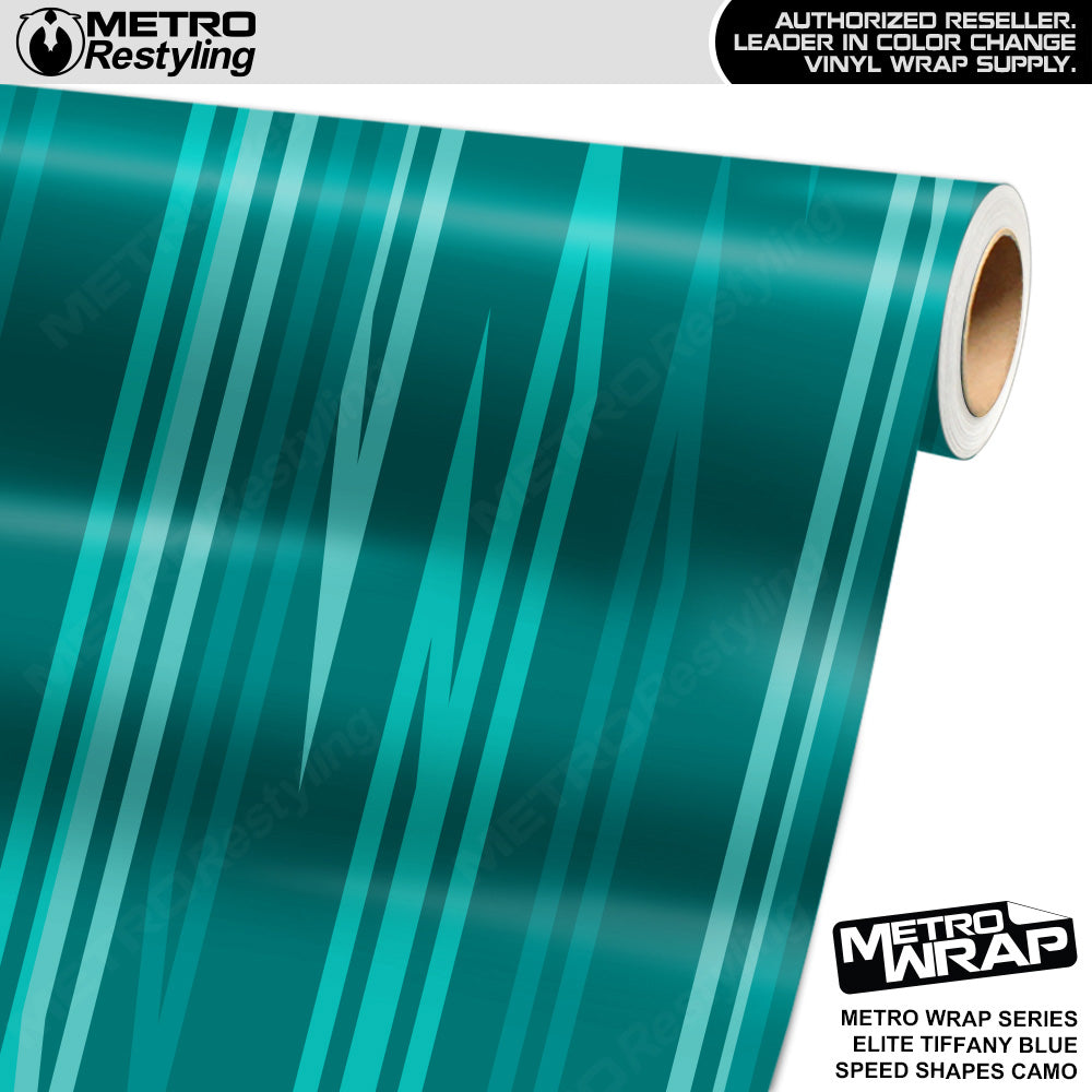Metro Wrap Speed Shapes Elite Tiffany Blue Vinyl Film