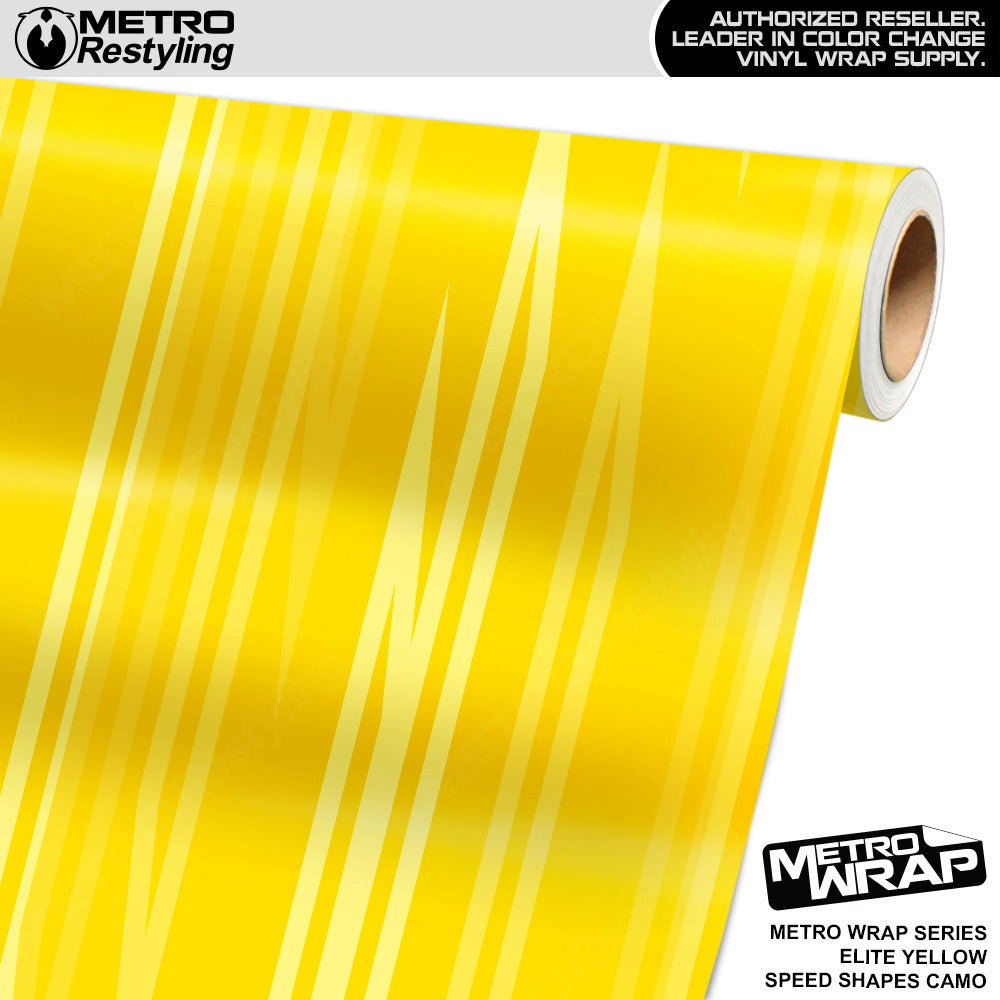 Metro Wrap Speed Shapes Elite Yellow Vinyl Film