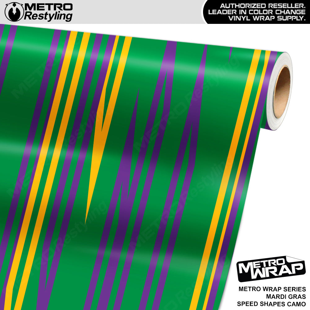 Metro Wrap Speed Shapes Mardi Gras Vinyl Film