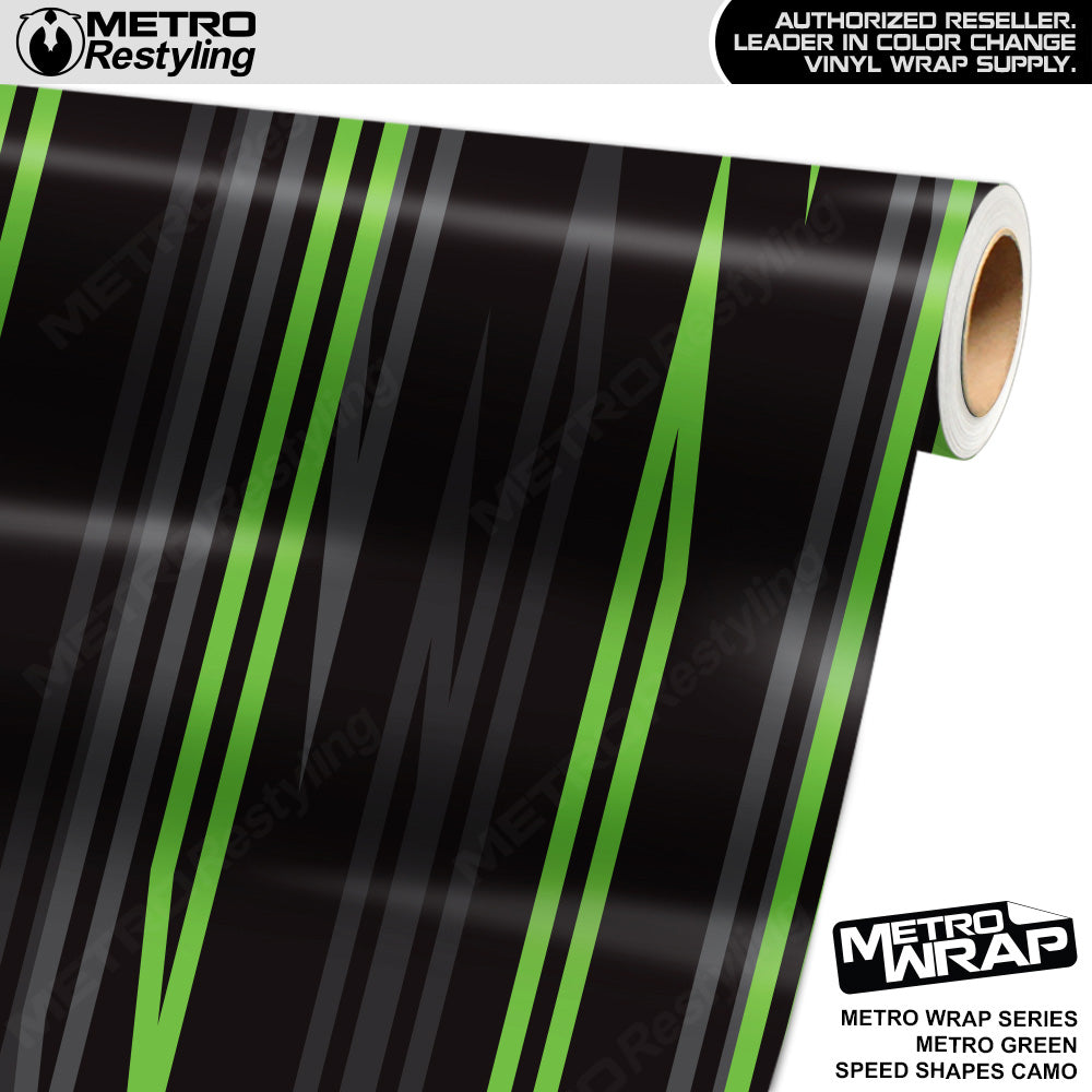 Metro Wrap Speed Shapes Metro Green Vinyl Film