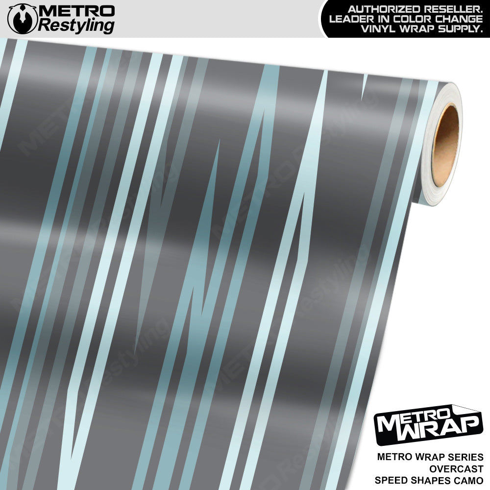 Metro Wrap Speed Shapes Overcast Vinyl Film