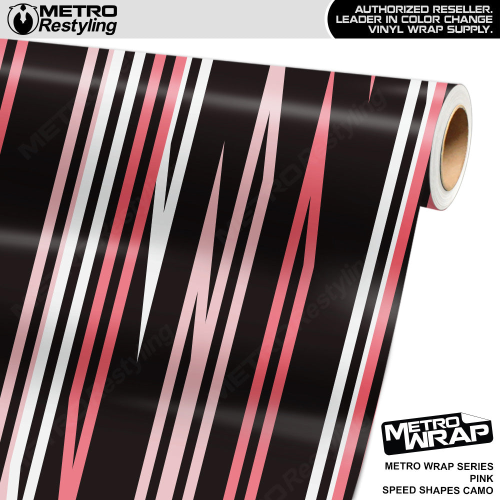 Metro Wrap Speed Shapes Pink Vinyl Film
