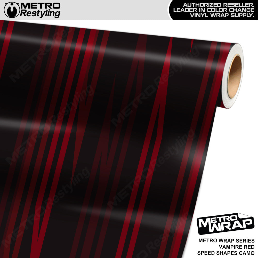 Metro Wrap Speed Shapes Vampire Red Vinyl Film