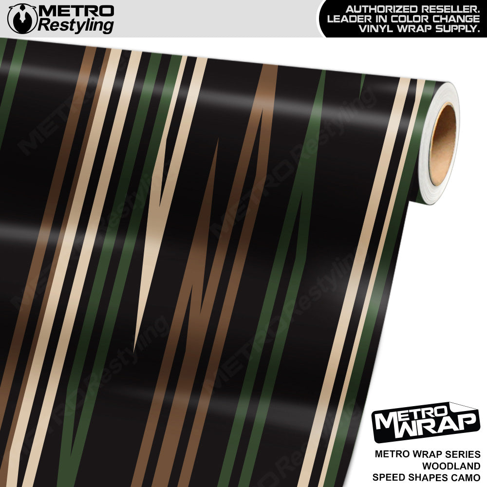 Metro Wrap Speed Shapes Woodland Vinyl Film