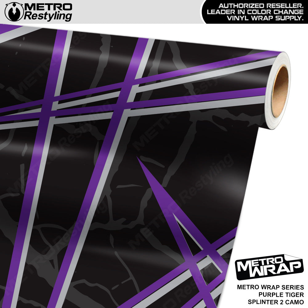 Metro Wrap Splinter 2 Purple Tiger Camouflage Vinyl Film