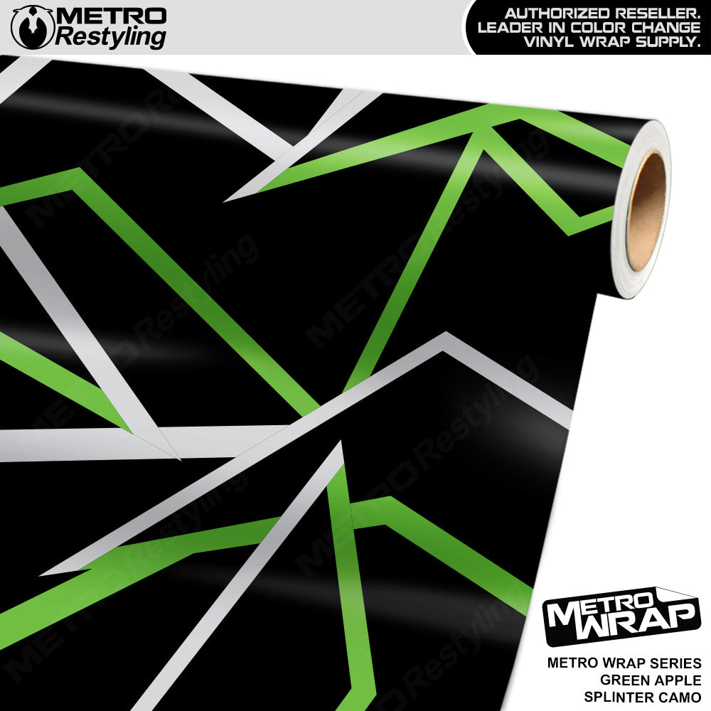 Metro Wrap Splinter Green Apple Camouflage Vinyl Film