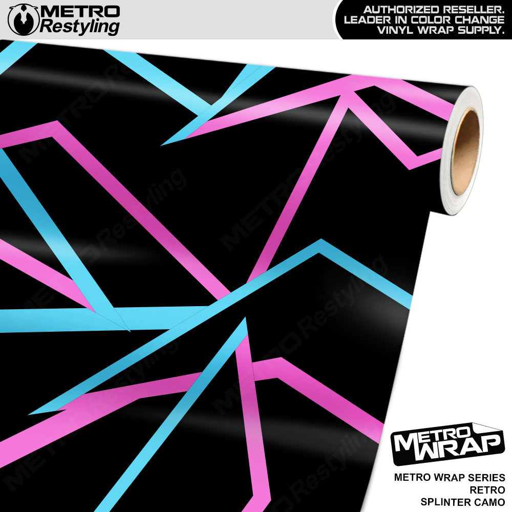 Metro Wrap Splinter Retro Camouflage Vinyl Film