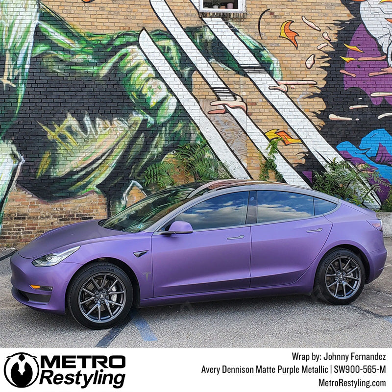 Matte Purple Metallic Tesla