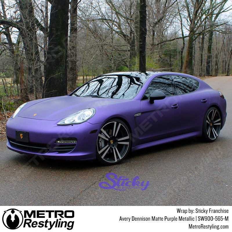 Matte Purple Metallic Porsche