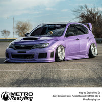 Avery Dennison SW900 Gloss Purple Diamond Vinyl Wrap | SW900-587-D