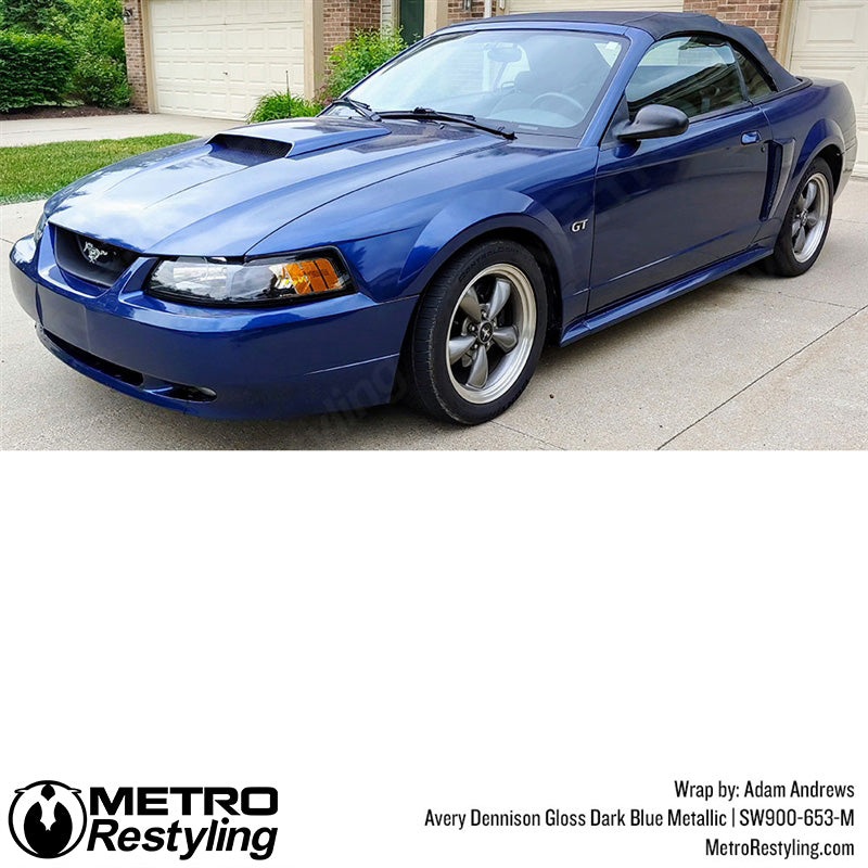 Gloss Dark Blue Metallic Mustang