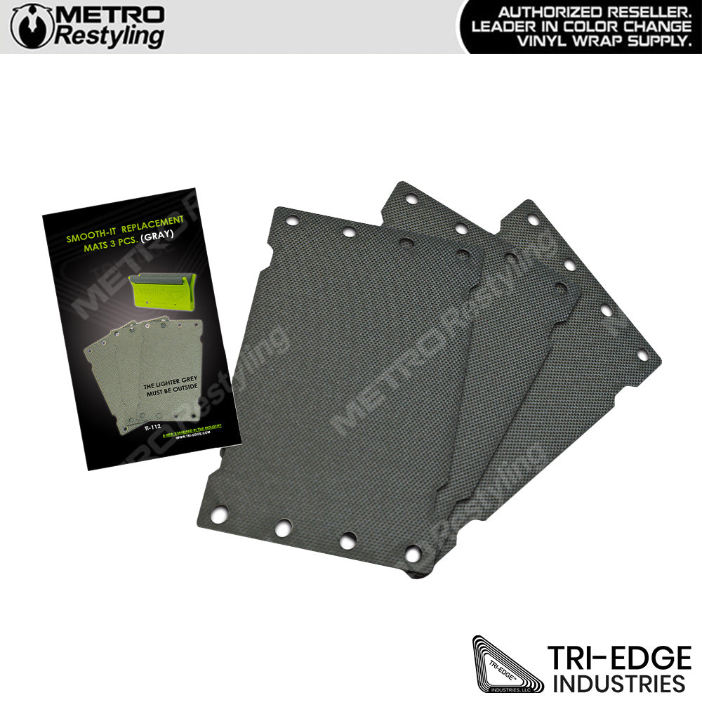 Smooth-It Mat Replacements 3pk - Gray