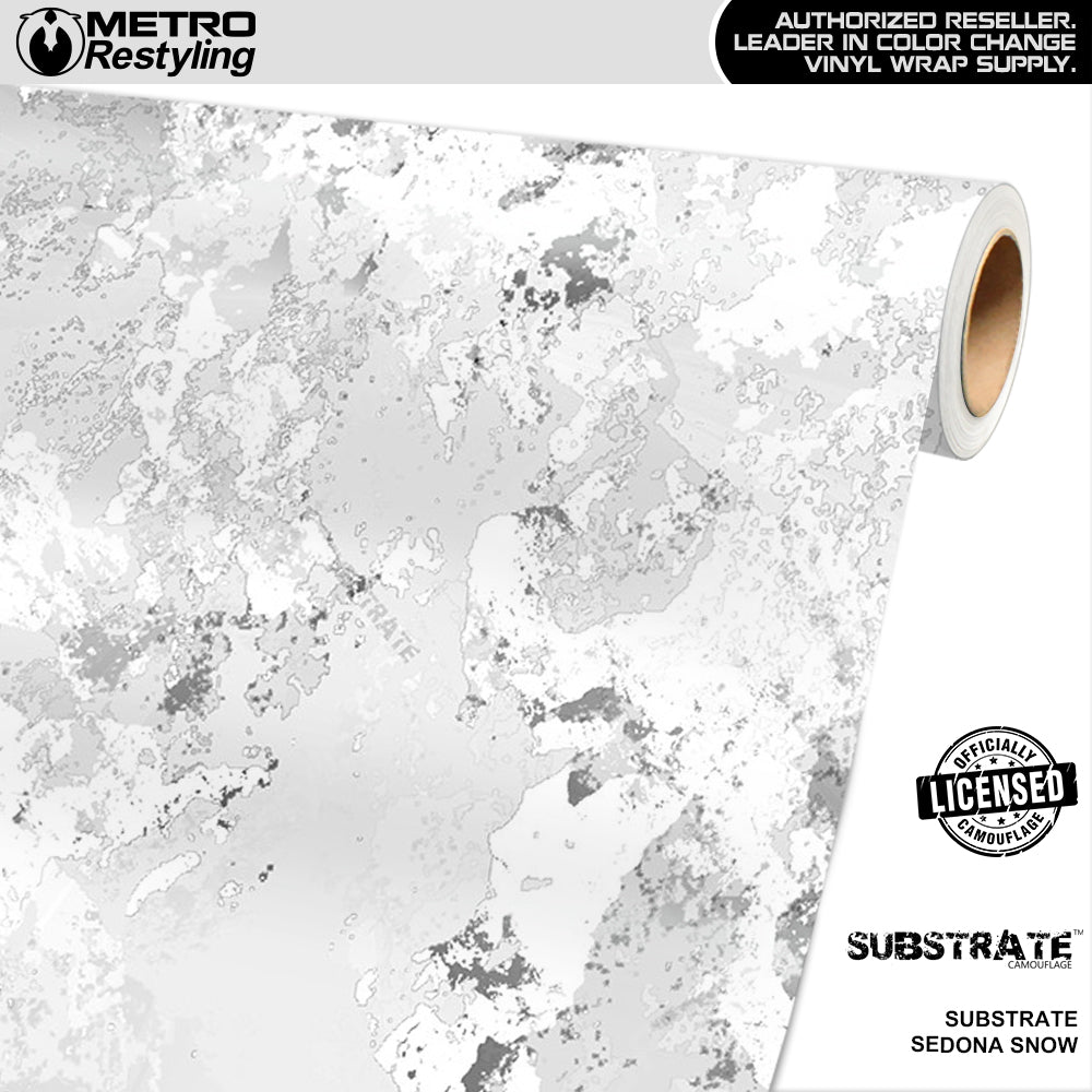 Substrate Sedona Snow Camouflage Vinyl Wrap