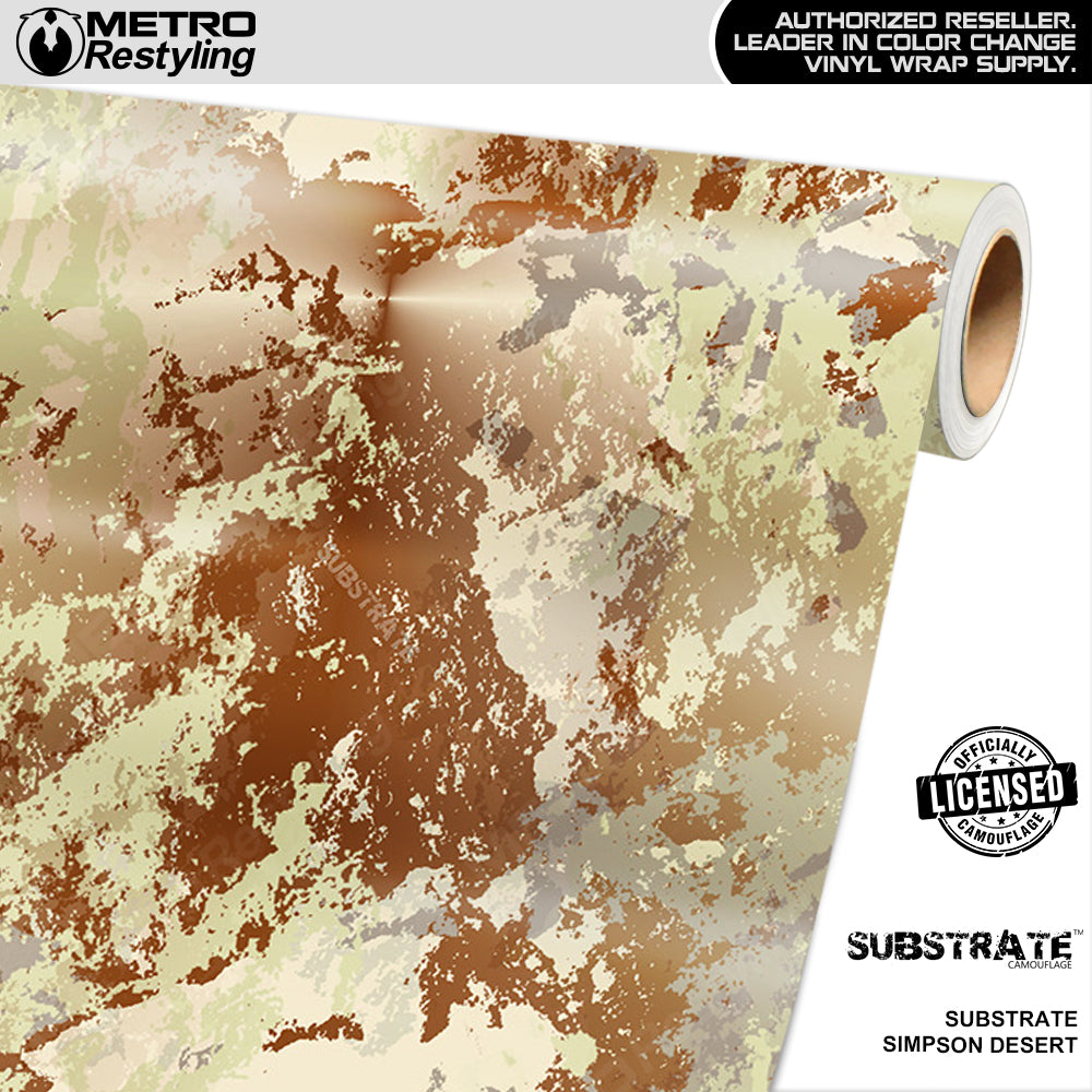 Substrate Simpson Desert Camouflage Vinyl Wrap