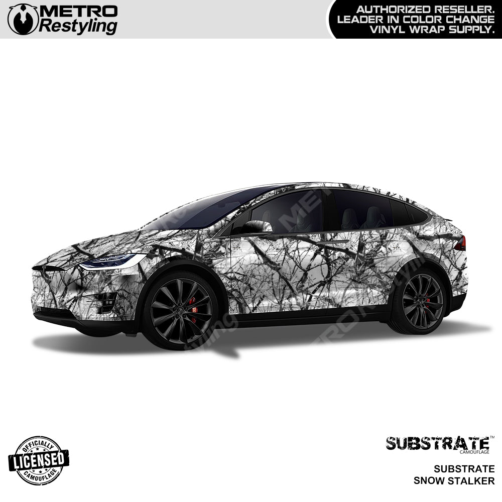 Substrate Snow Stalker Camouflage Car Wrap