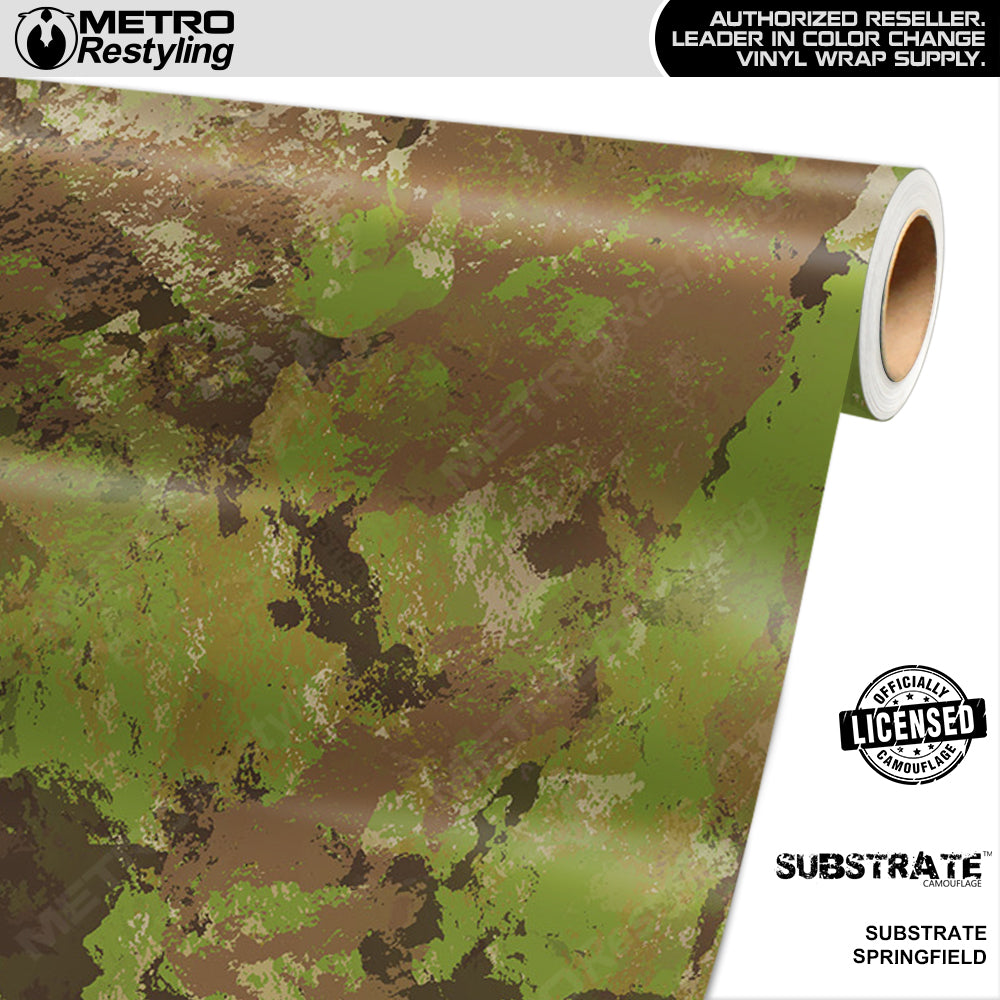 Substrate Springfield Camouflage Vinyl Wrap Film