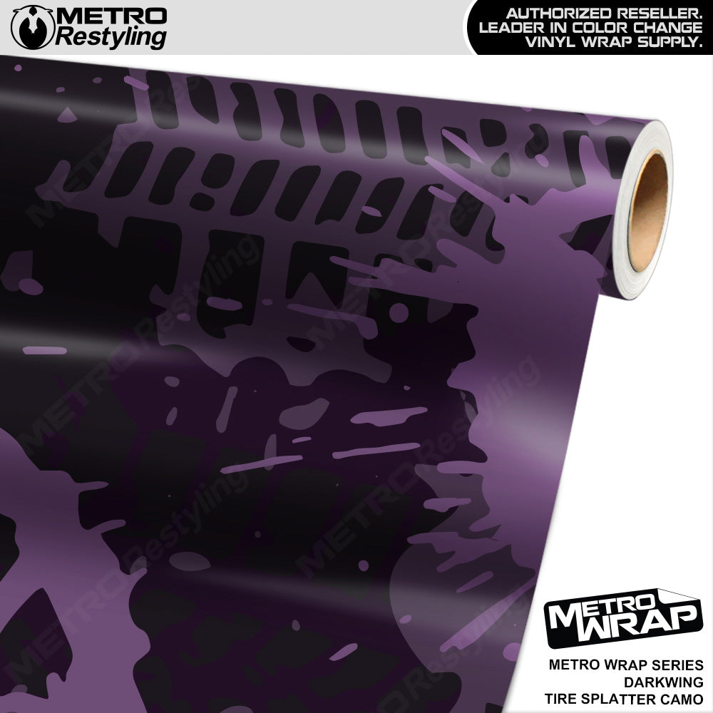 Metro Wrap Tire Splatter Darkwing Camouflage Vinyl Film