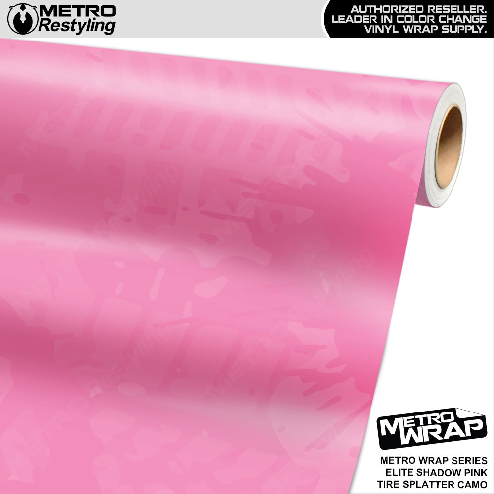 Metro Wrap Tire Splatter Elite Shadow Pink Camouflage Vinyl Film
