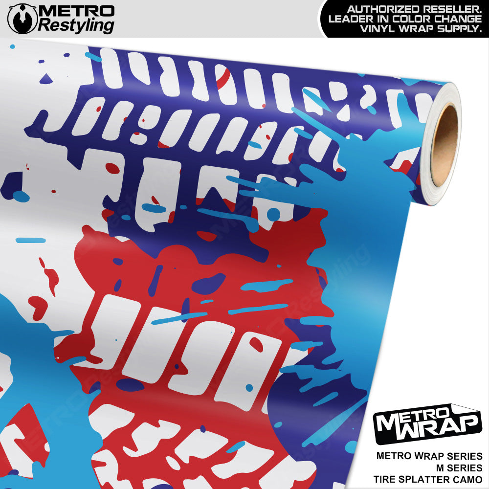 Metro Wrap Tire Splatter M Series Camouflage Vinyl Film