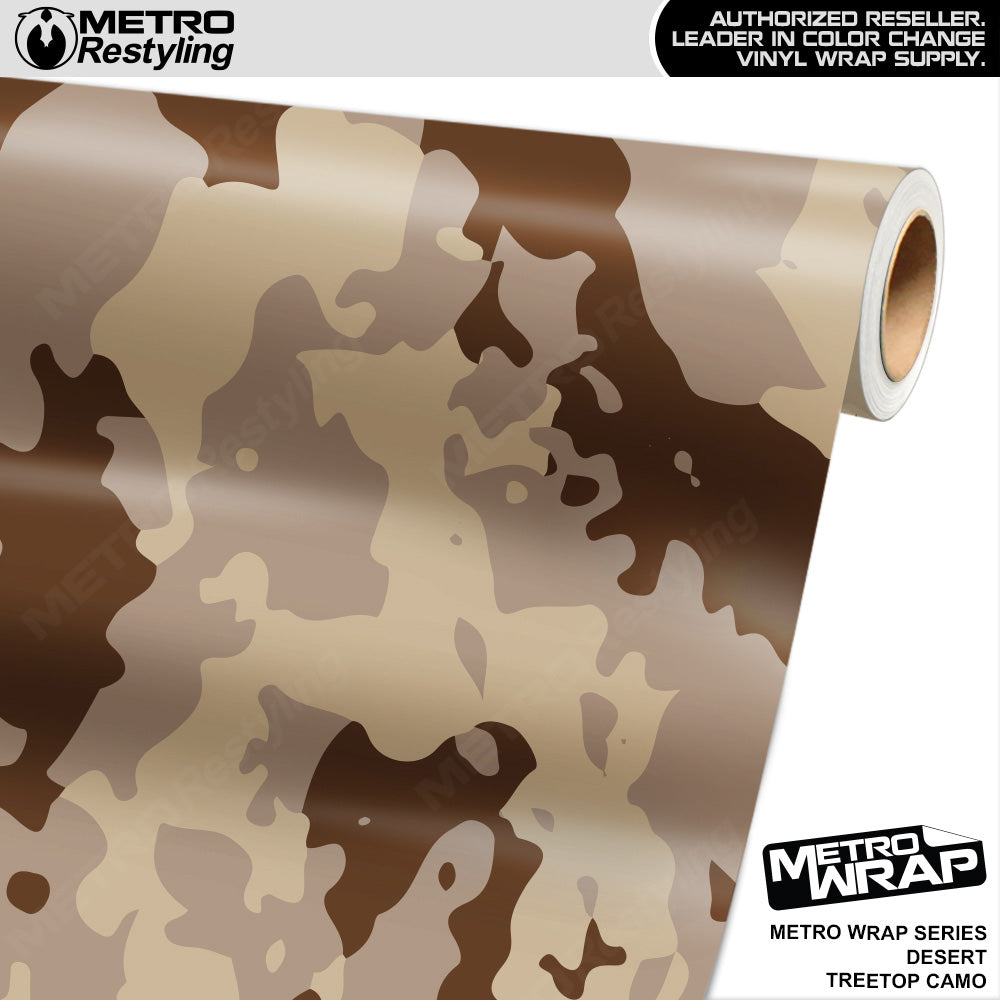 Metro Wrap Treetop Desert Camouflage Vinyl Film