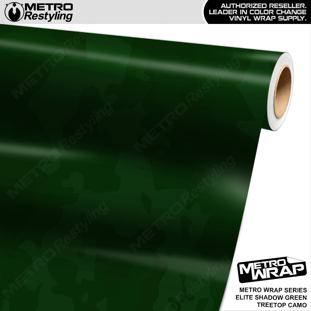 Metro Wrap Treetop Elite Shadow Green Camouflage Vinyl Film