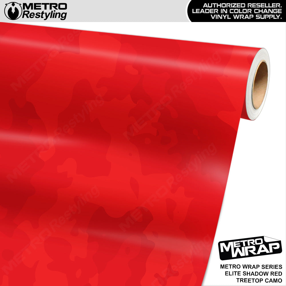 Metro Wrap Treetop Elite Shadow Red Camouflage Vinyl Film