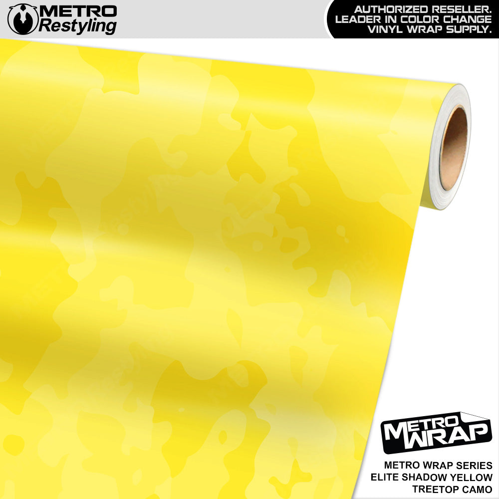Metro Wrap Treetop Elite Shadow Yellow Camouflage Vinyl Film