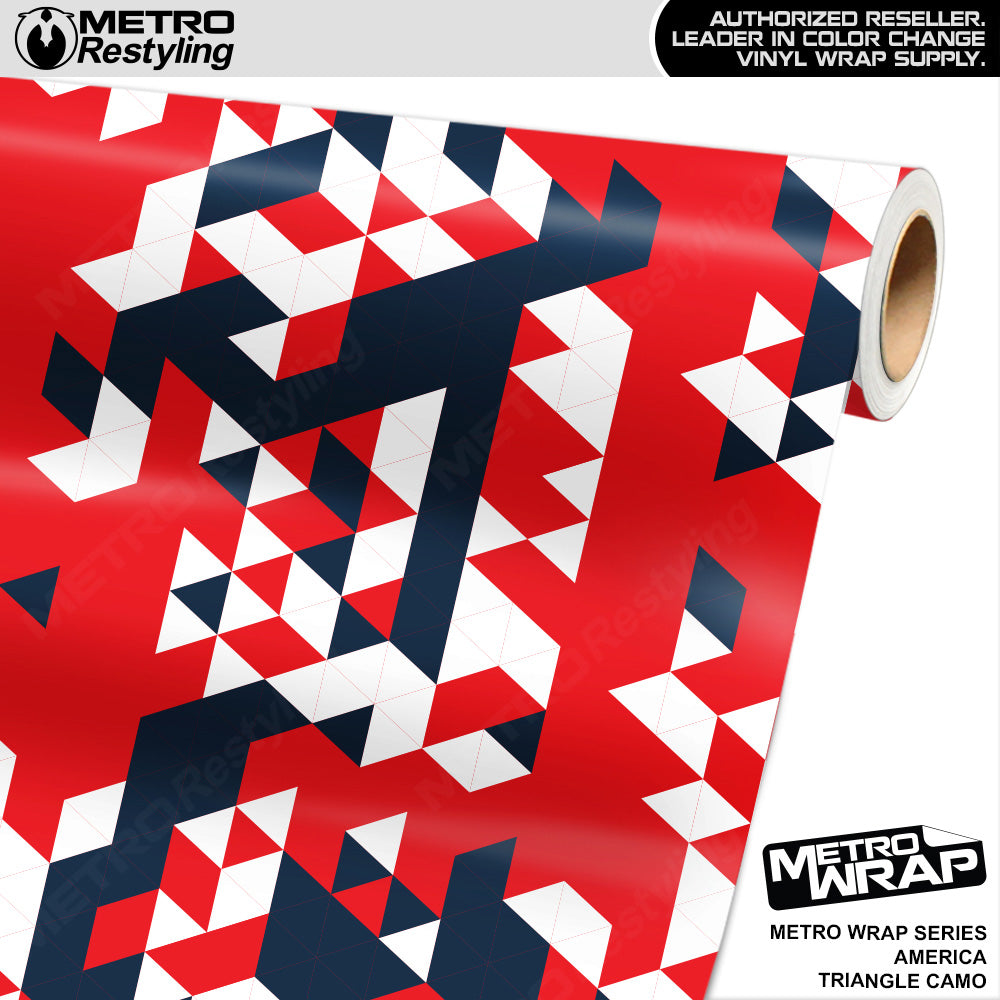Metro Wrap Triangle America Camouflage Vinyl Film