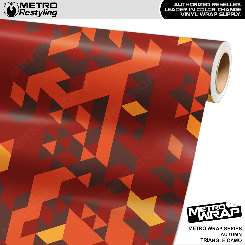 Metro Wrap Triangle Autumn Camouflage Vinyl Film