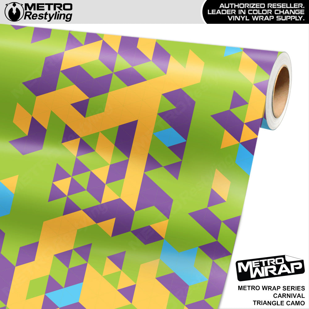 Metro Wrap Triangle Carnival Camouflage Vinyl Film