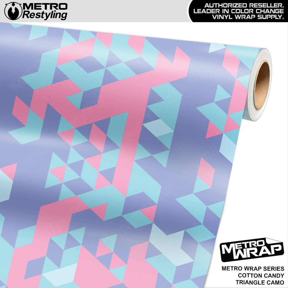 Metro Wrap Triangle Cotton Candy Camouflage Vinyl Film