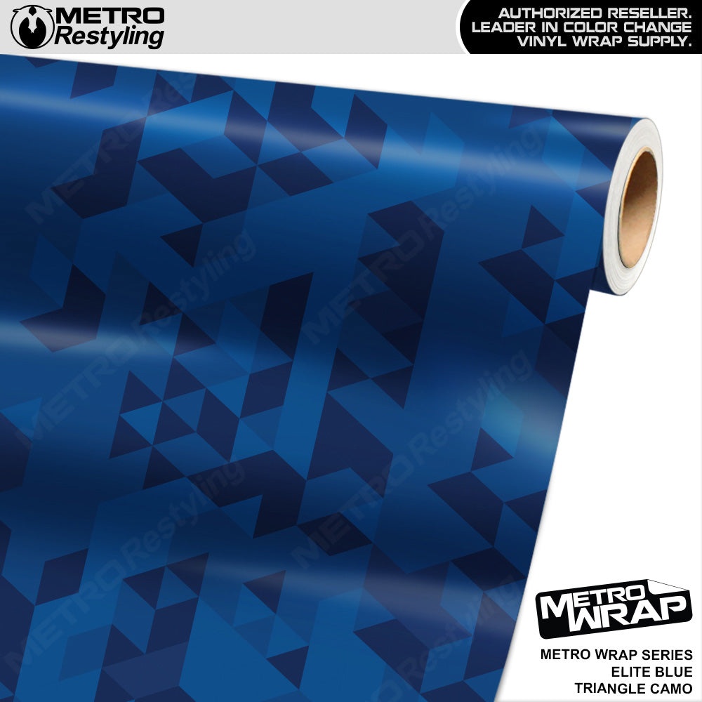 Metro Wrap Triangle Elite Blue Camouflage Vinyl Film